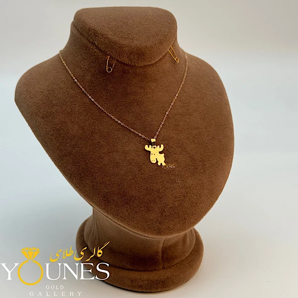 آویز گوزن طلا لیزری